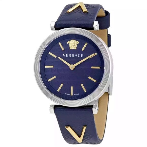 Versace Accessories - Versace V-Twist Blue Watch NEW